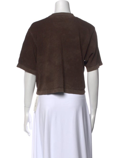 Cotton Citizen Crew Neck Short Sleeve Crop Top