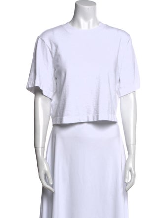 Cotton Citizen Crew Neck Short Sleeve Crop Top