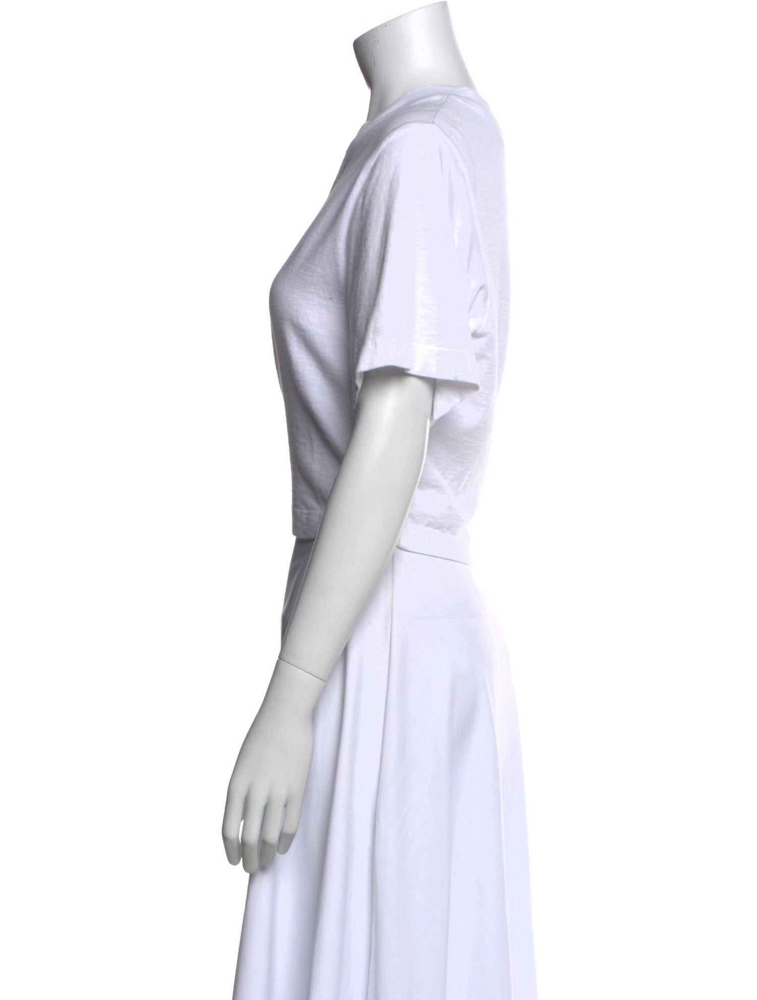 Cotton Citizen Crew Neck Short Sleeve Crop Top