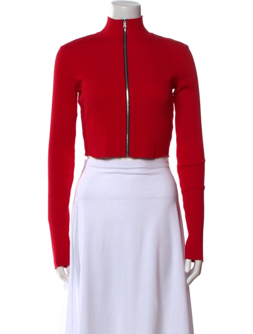 Cotton Citizen Mock Neck Long Sleeve Crop Top