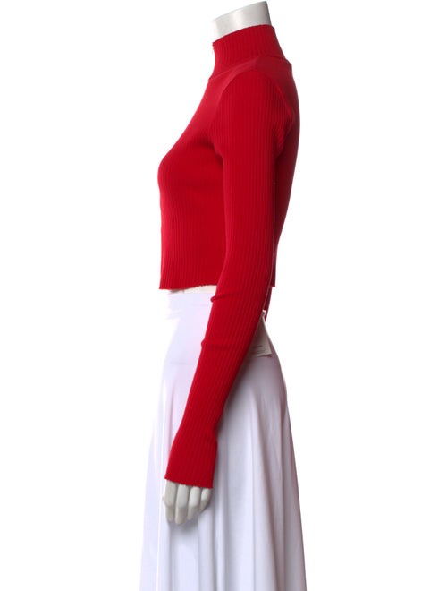 Cotton Citizen Mock Neck Long Sleeve Crop Top