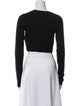 Cotton Citizen Bateau Neckline Long Sleeve Crop Top