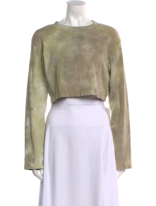 Cotton Citizen Bateau Neckline Long Sleeve Crop Top