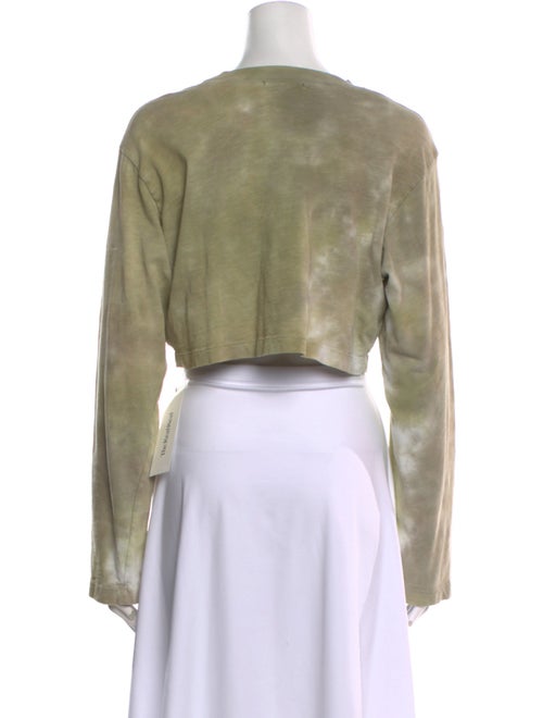 Cotton Citizen Bateau Neckline Long Sleeve Crop Top