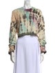 Cotton Citizen Tie-Dye Print Crew Neck Crop Top