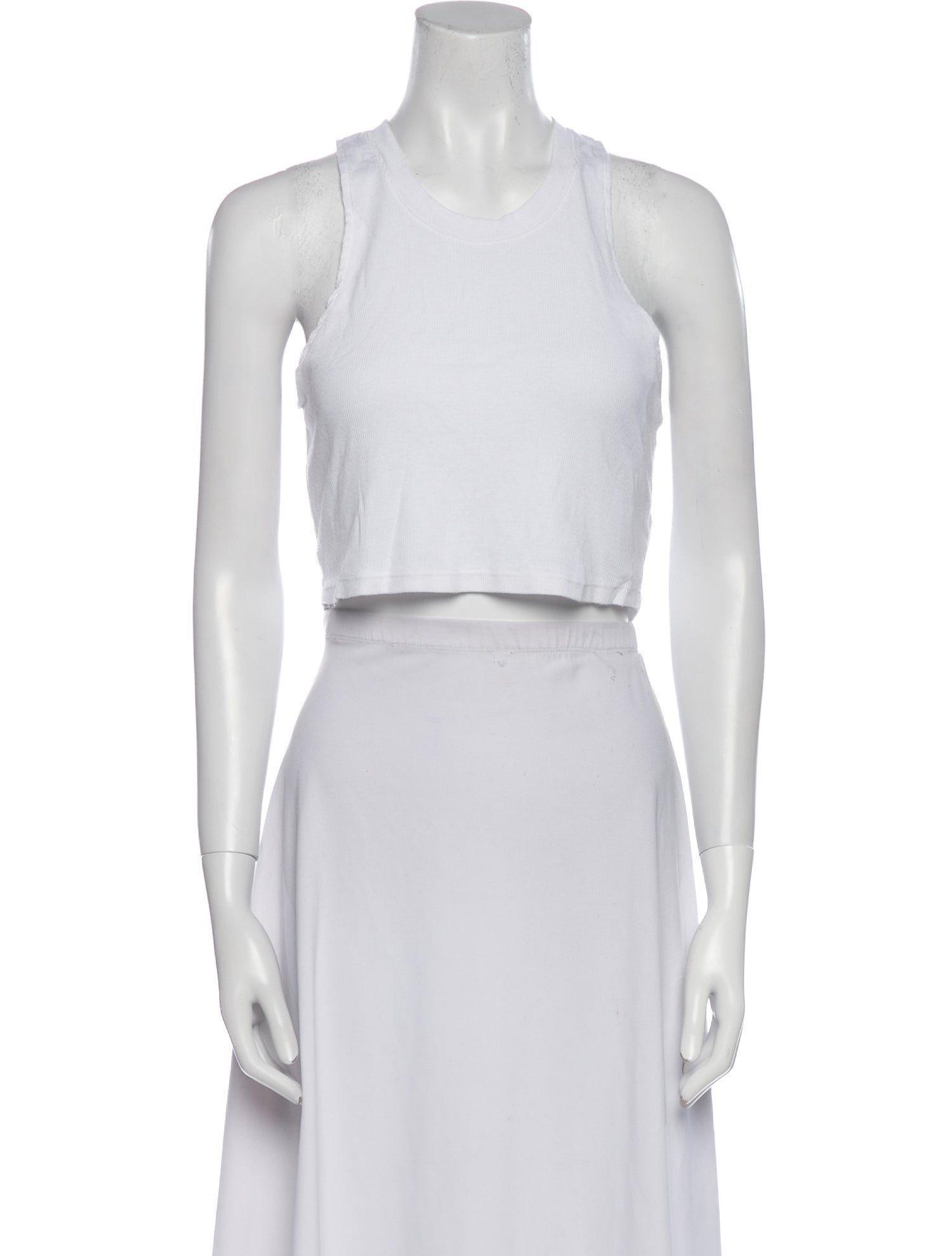 Cotton Citizen Crew Neck Sleeveless Crop Top