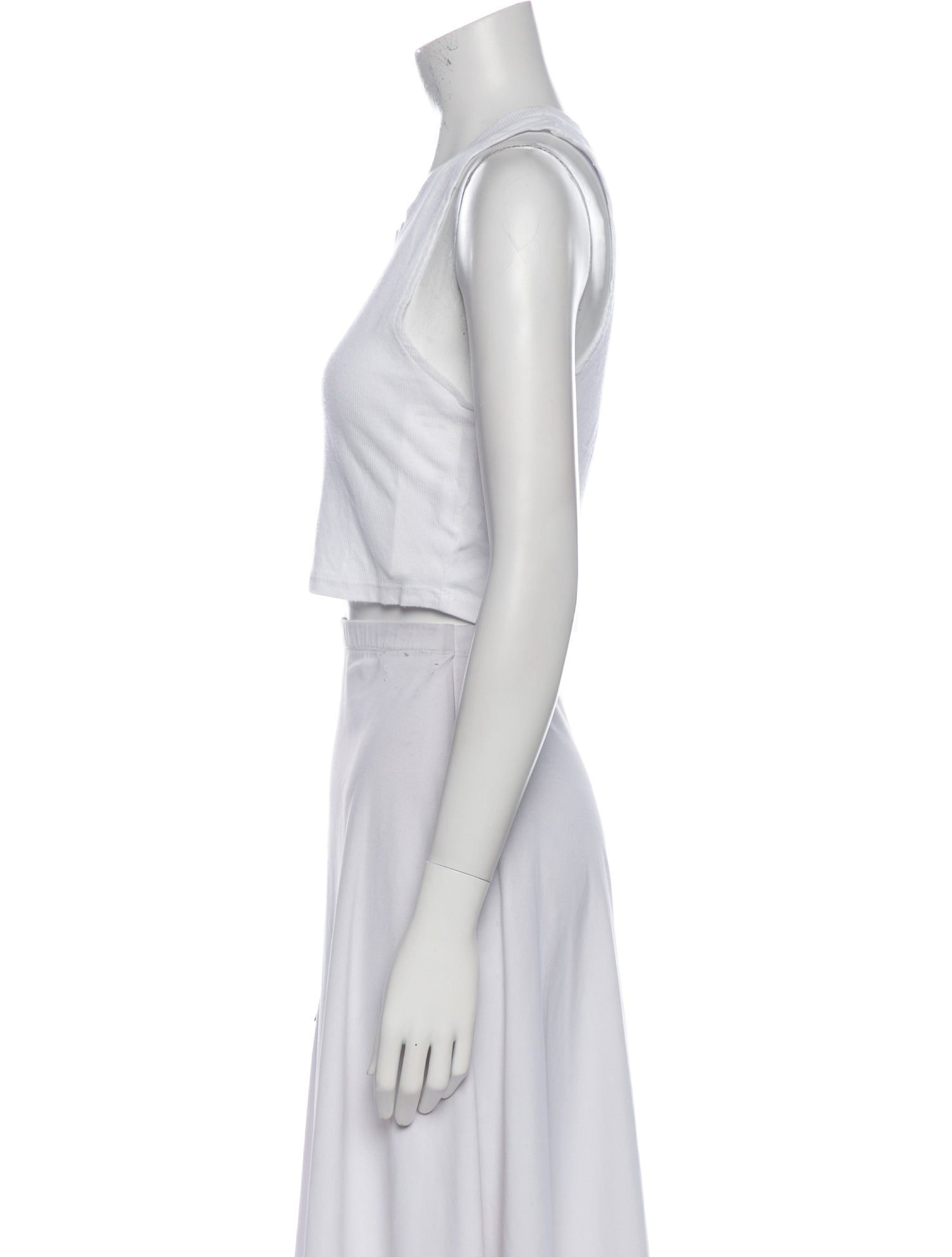 Cotton Citizen Crew Neck Sleeveless Crop Top