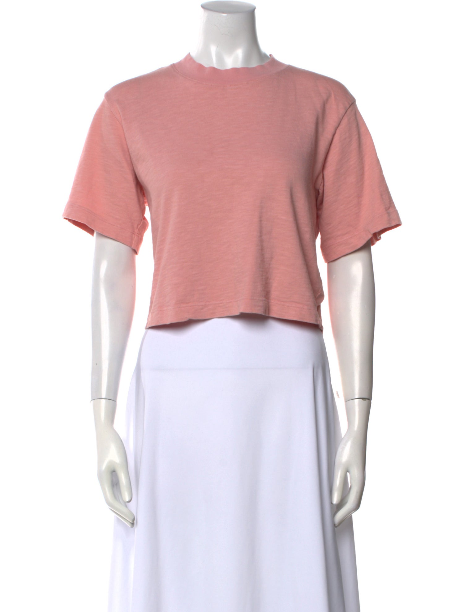 Cotton Citizen Crew Neck Short Sleeve Crop Top