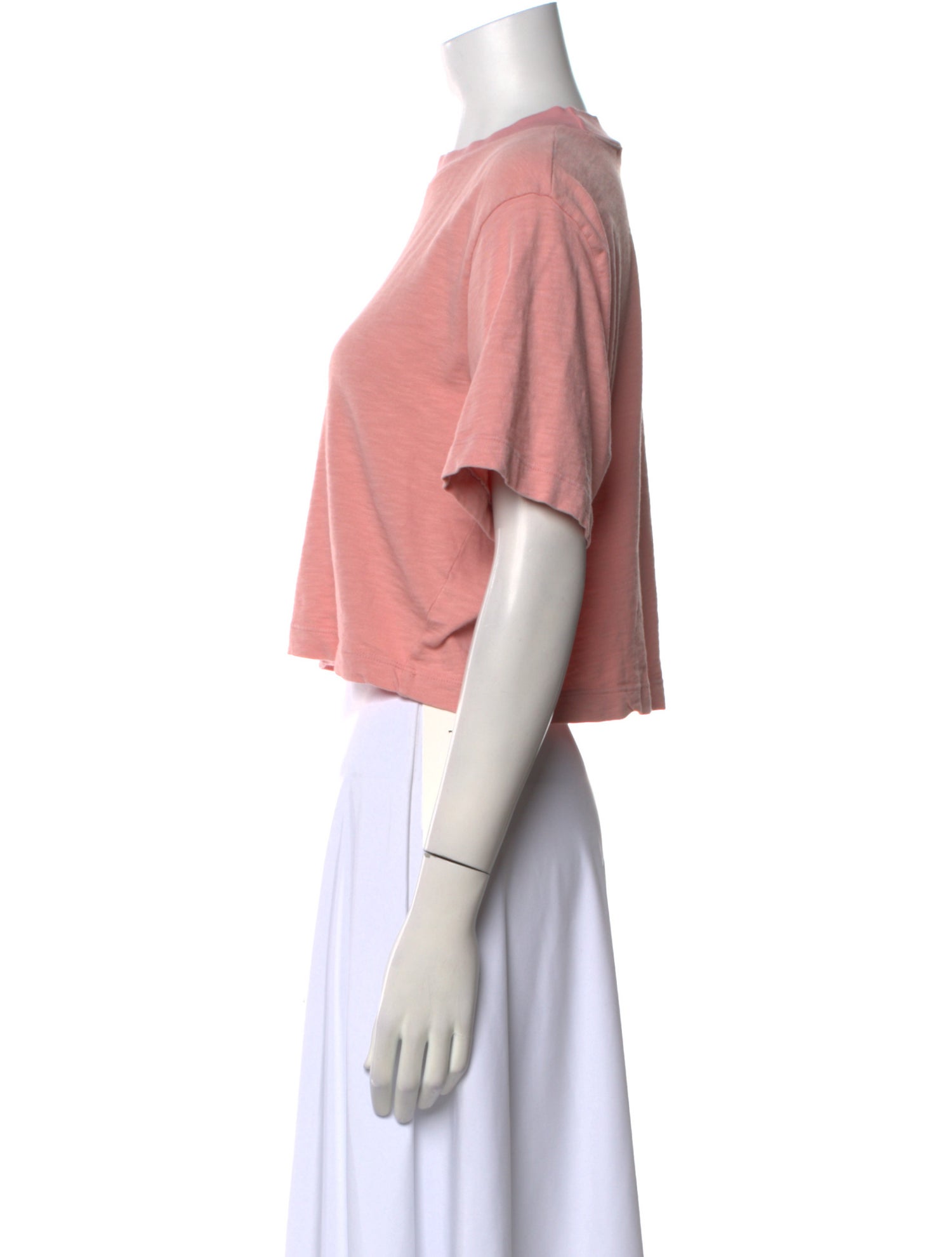 Cotton Citizen Crew Neck Short Sleeve Crop Top