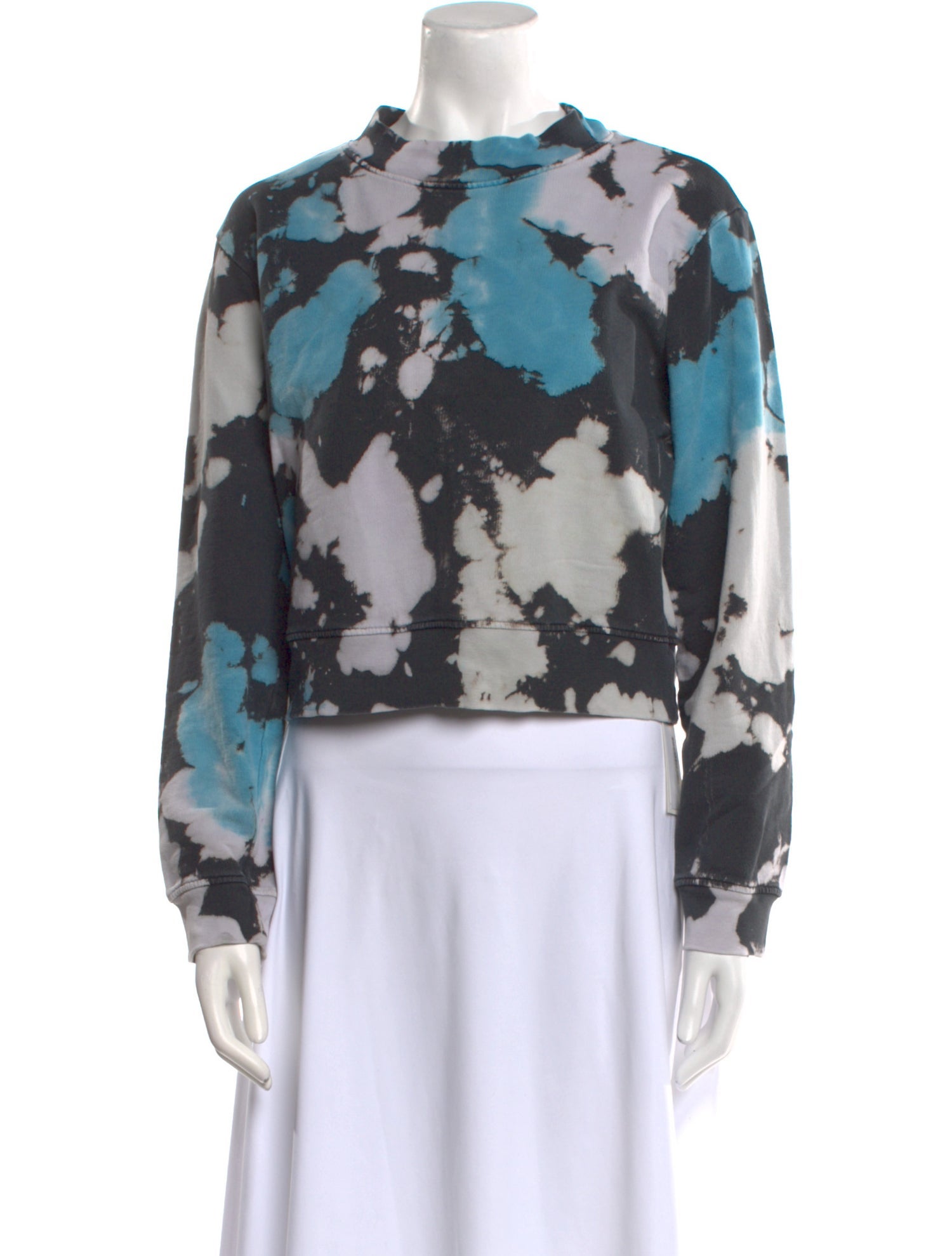Cotton Citizen Floral Print Mock Neck Sweatshirt