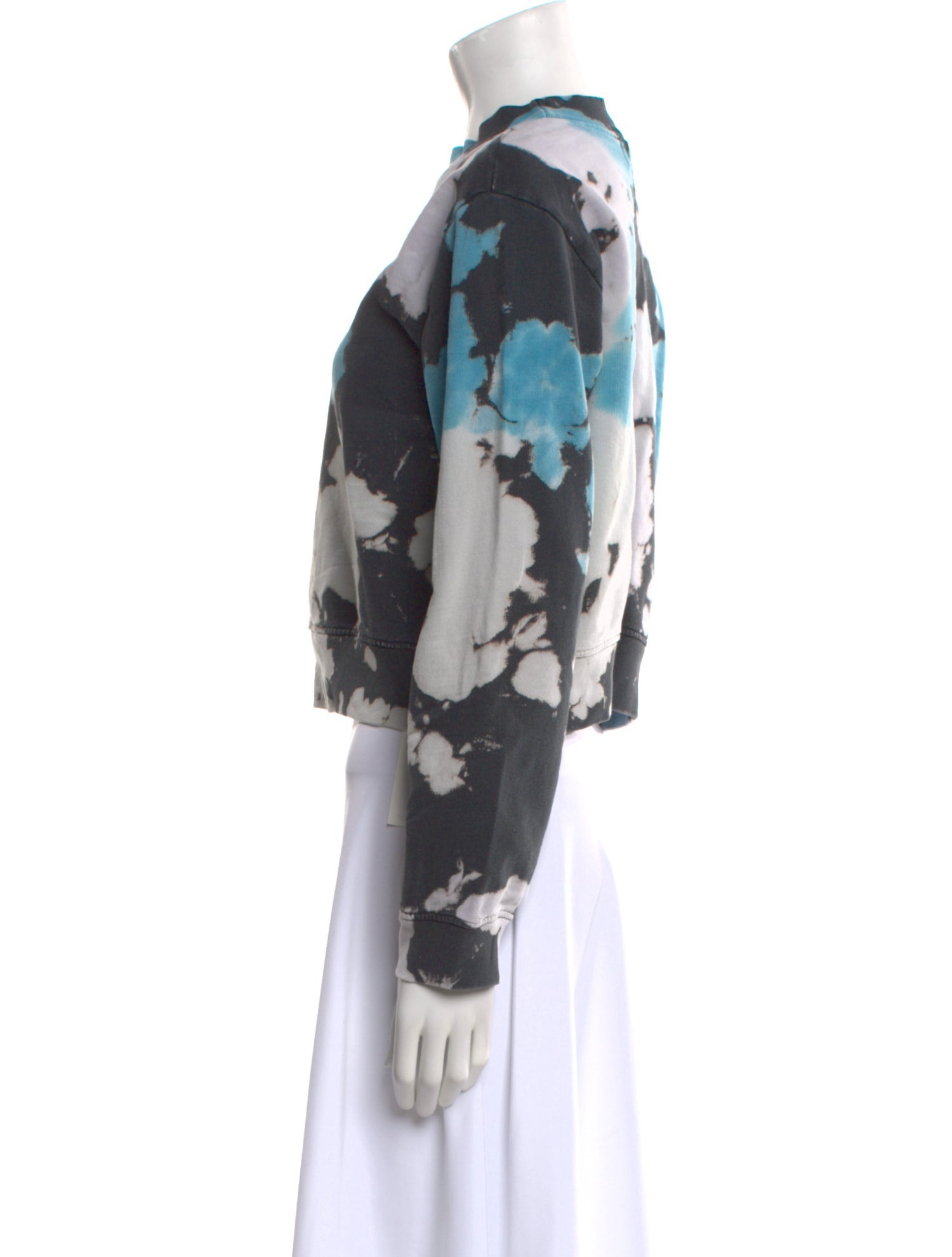 Cotton Citizen Floral Print Mock Neck Sweatshirt