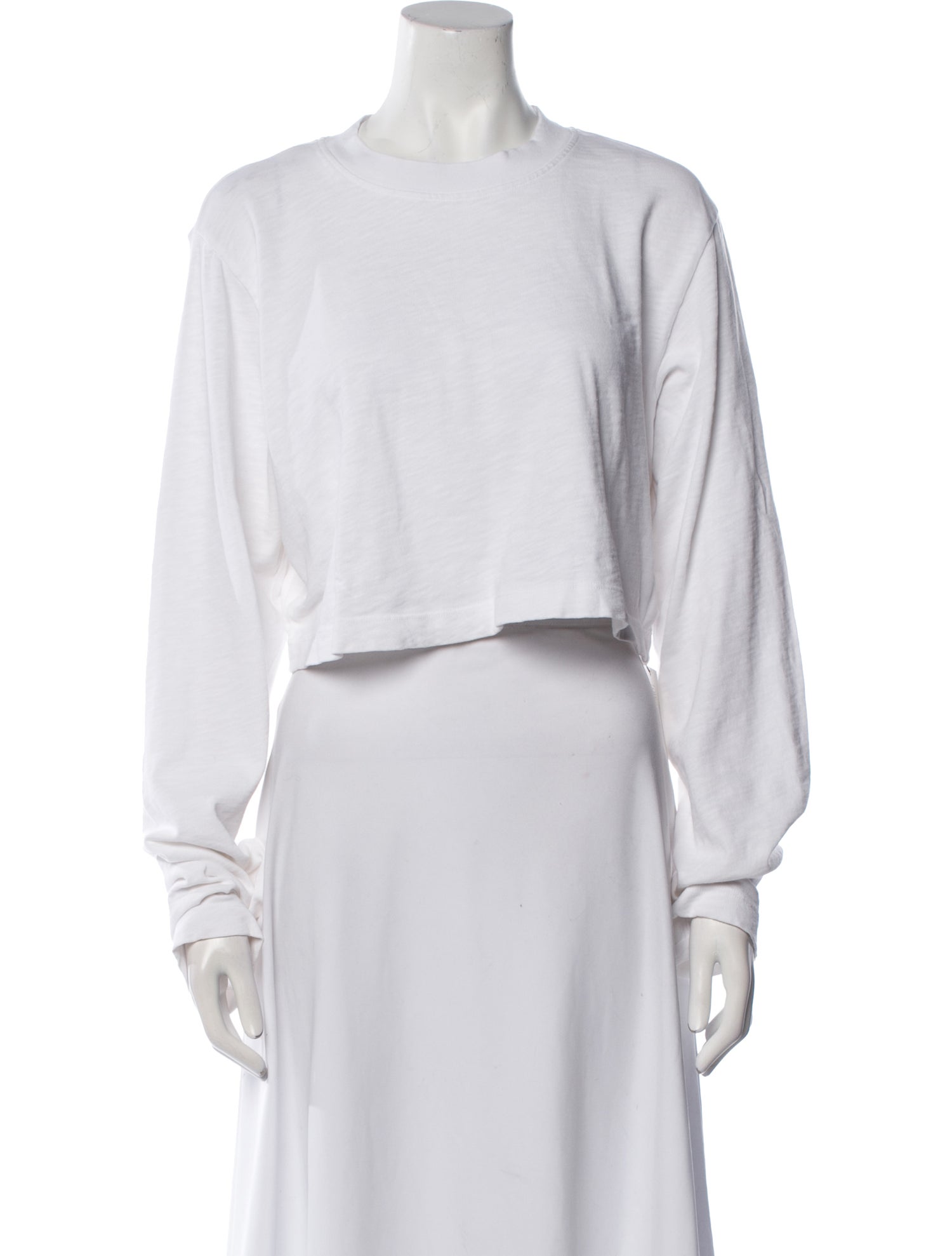 Cotton Citizen Crew Neck Long Sleeve Crop Top w/ Tags