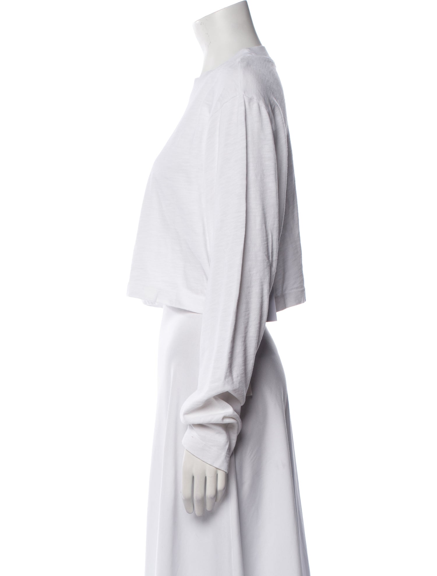 Cotton Citizen Crew Neck Long Sleeve Crop Top w/ Tags