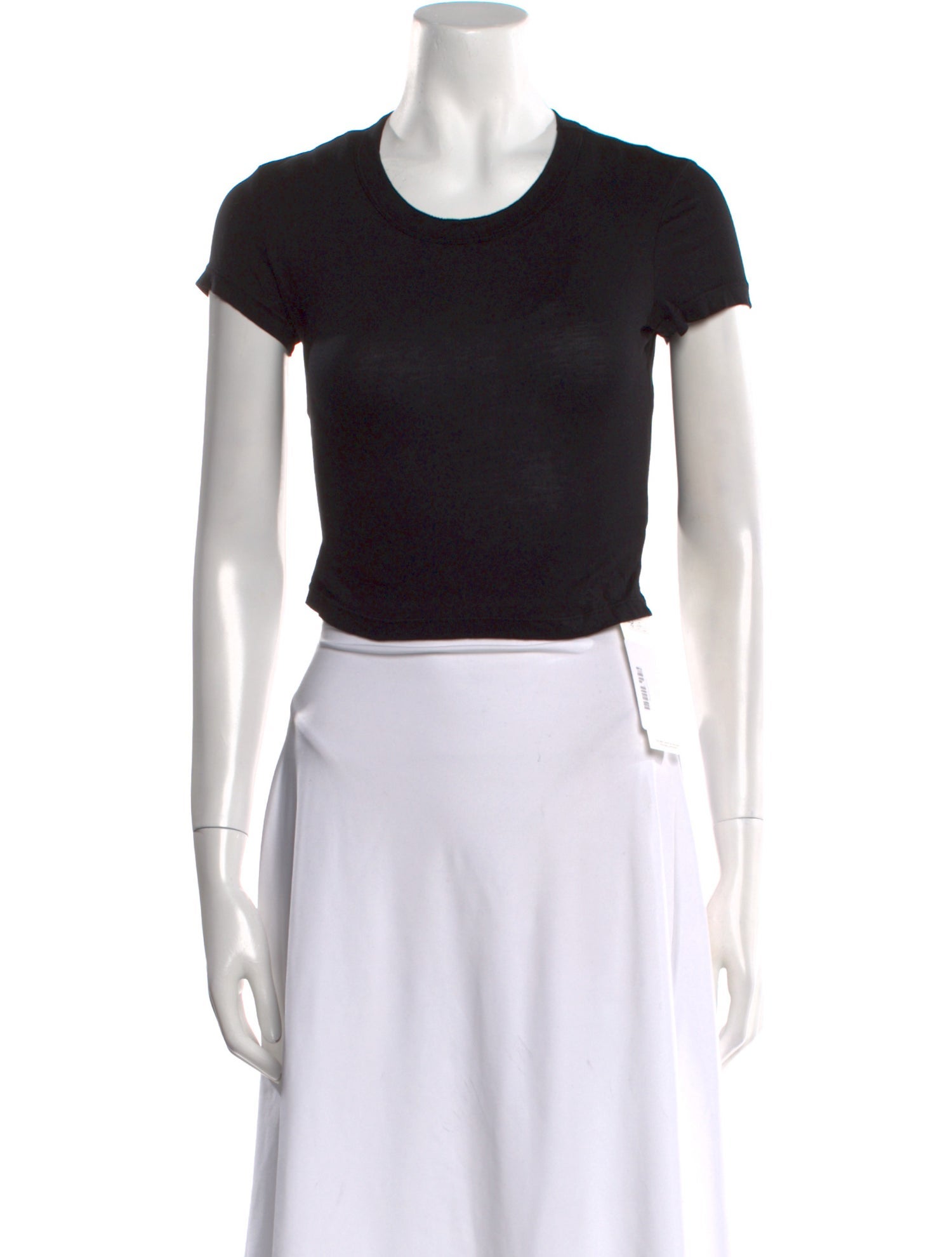 Cotton Citizen Crew Neck Short Sleeve Crop Top