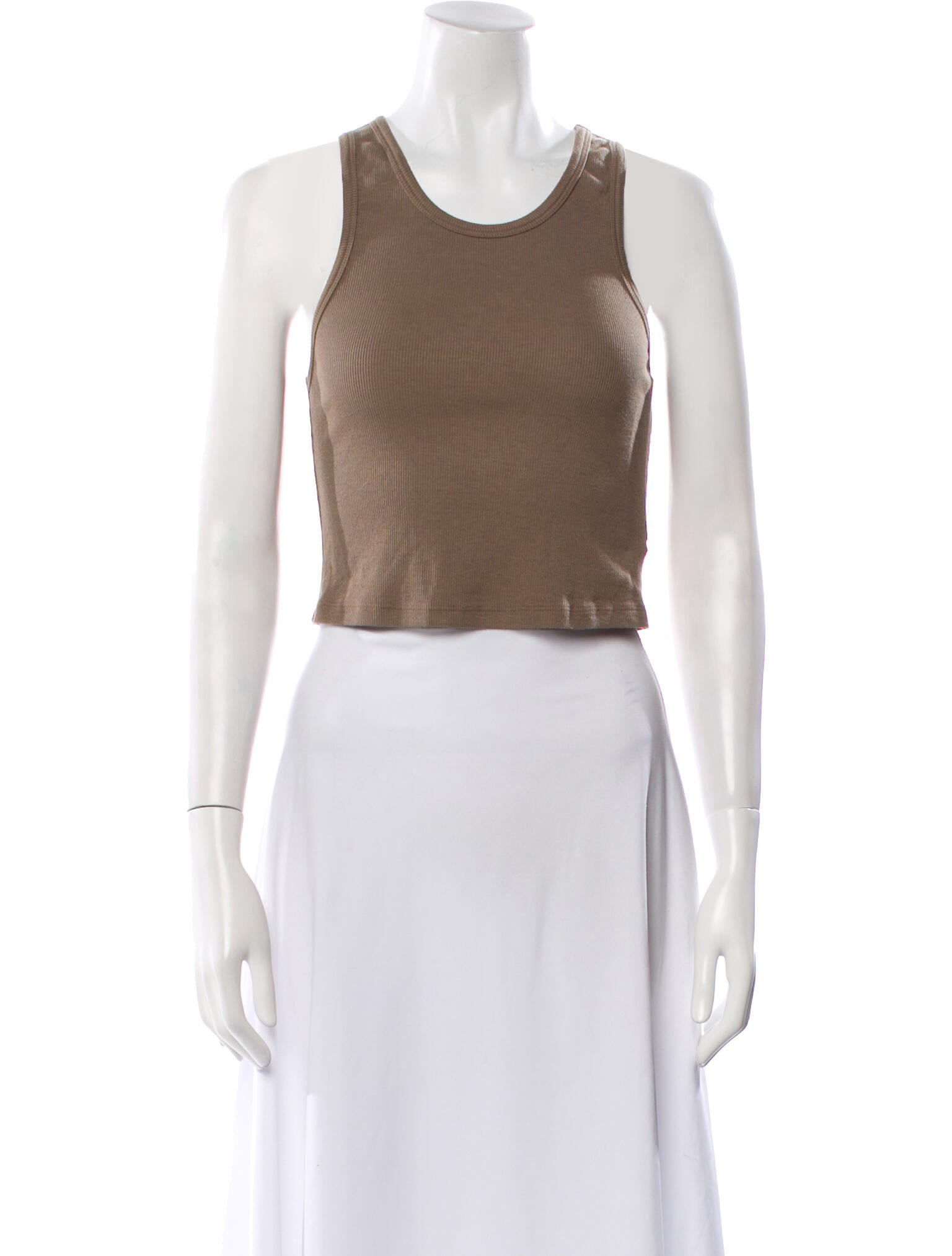 Cotton Citizen Scoop Neck Sleeveless Crop Top