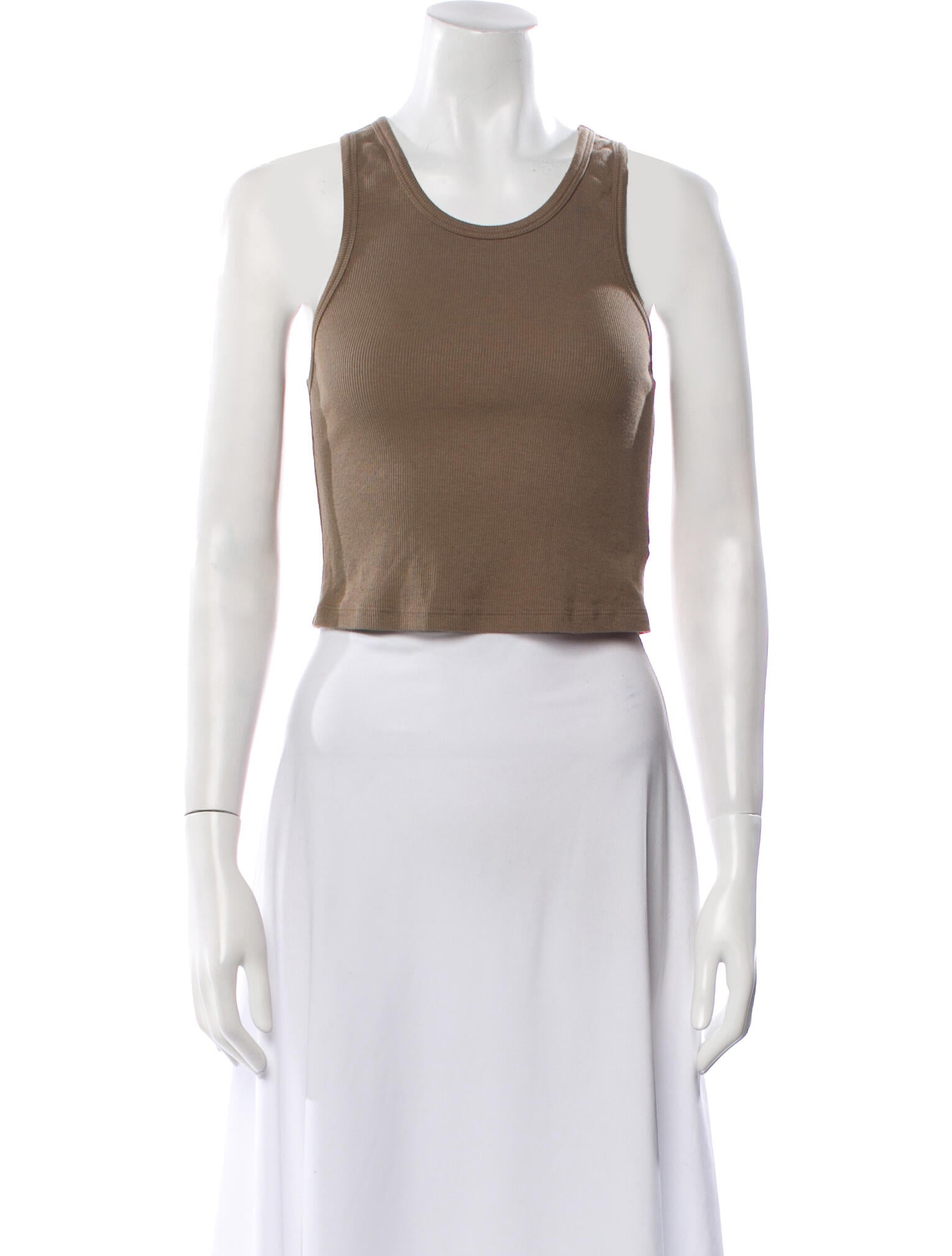 Cotton Citizen Scoop Neck Sleeveless Crop Top