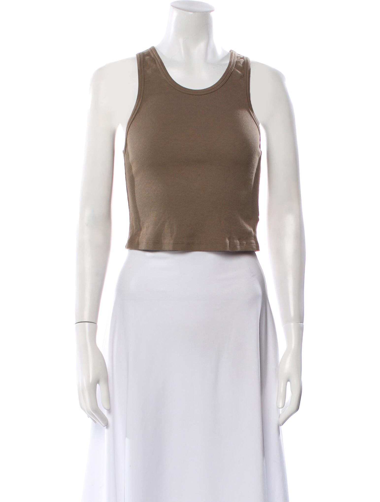 Cotton Citizen Scoop Neck Sleeveless Crop Top