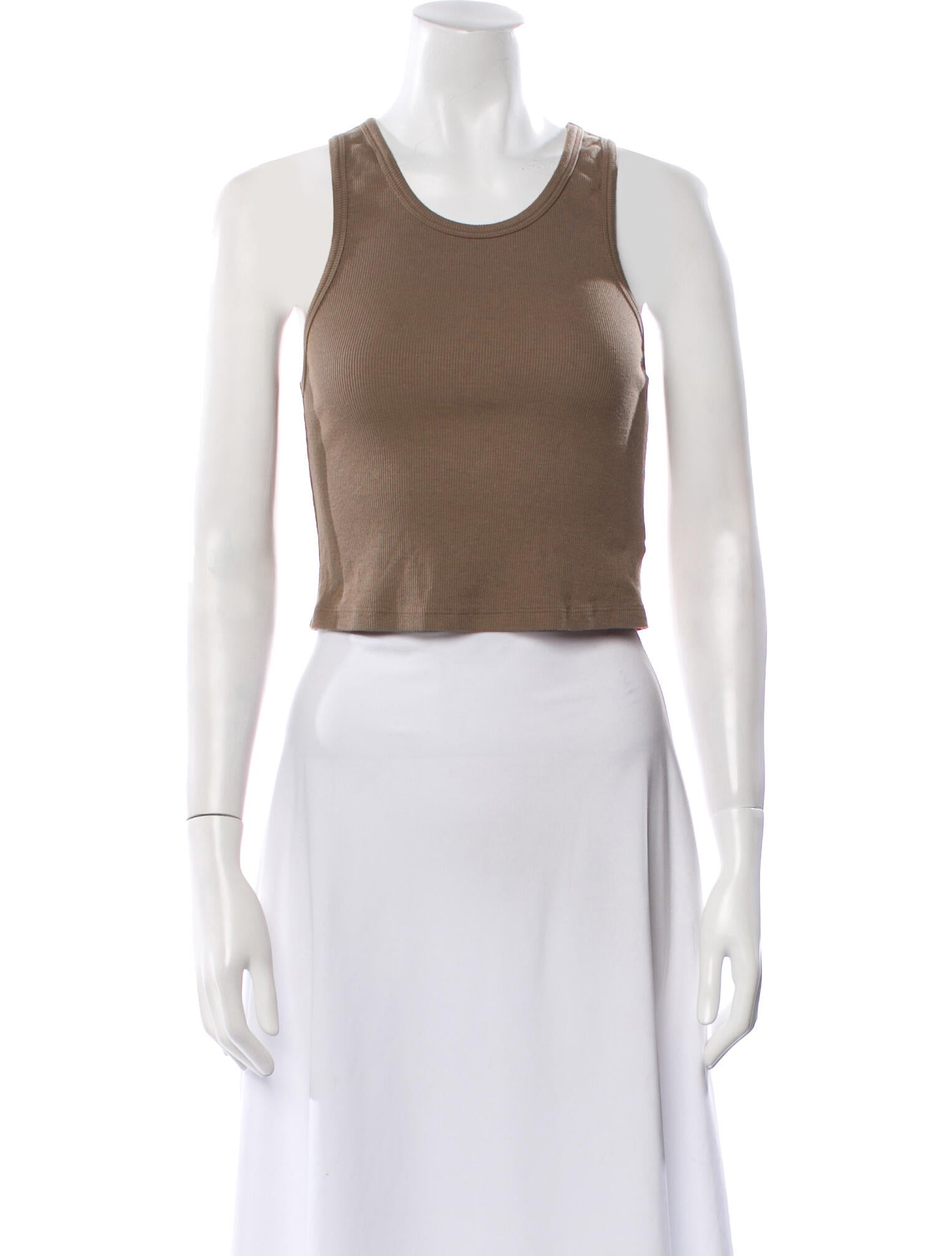 Cotton Citizen Scoop Neck Sleeveless Crop Top