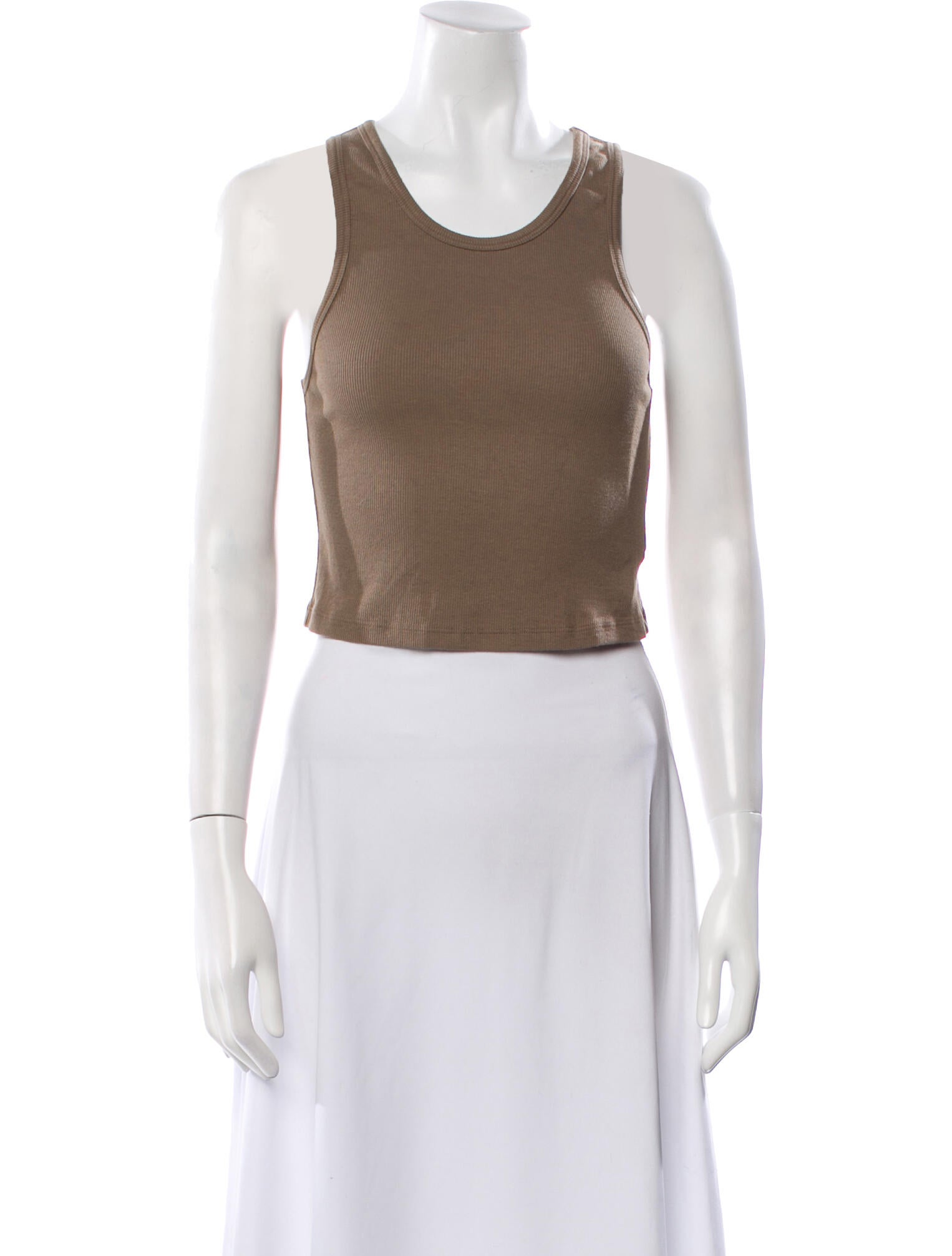 Cotton Citizen Scoop Neck Sleeveless Crop Top