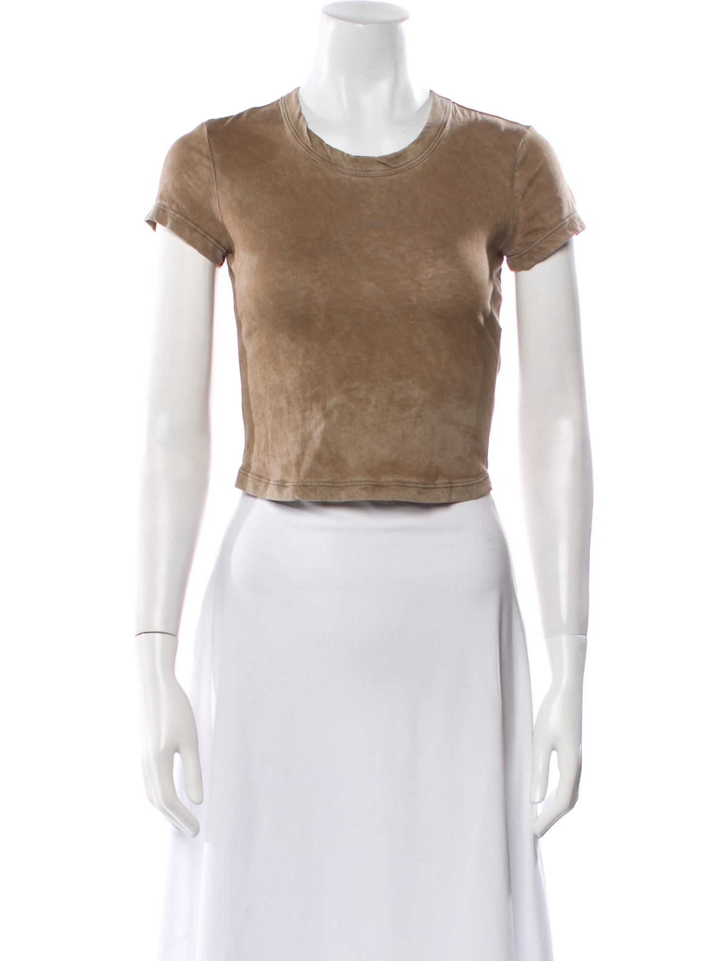 Cotton Citizen Supima Cotton Crew Neck Crop Top