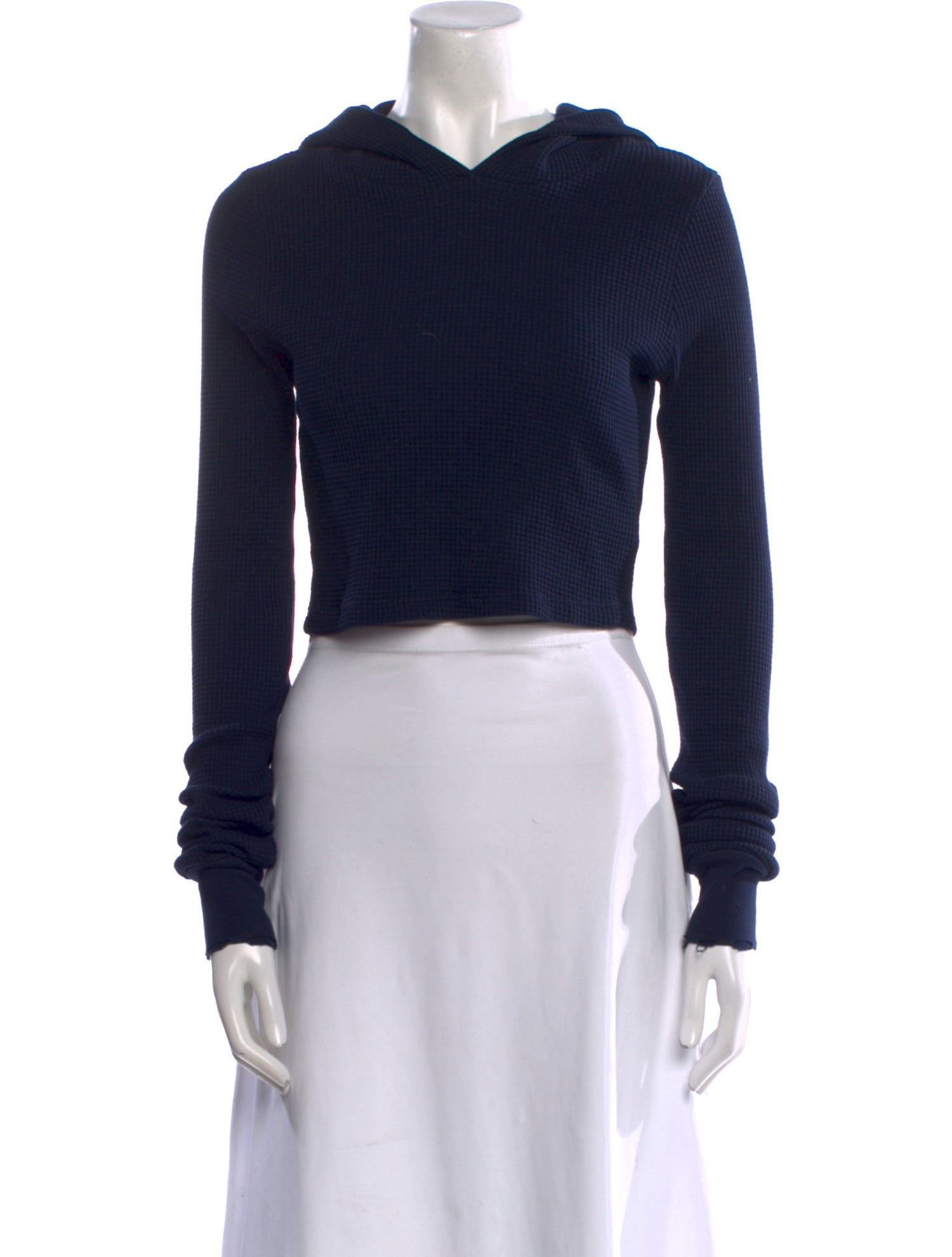 Cotton Citizen Mock Neck Long Sleeve Crop Top