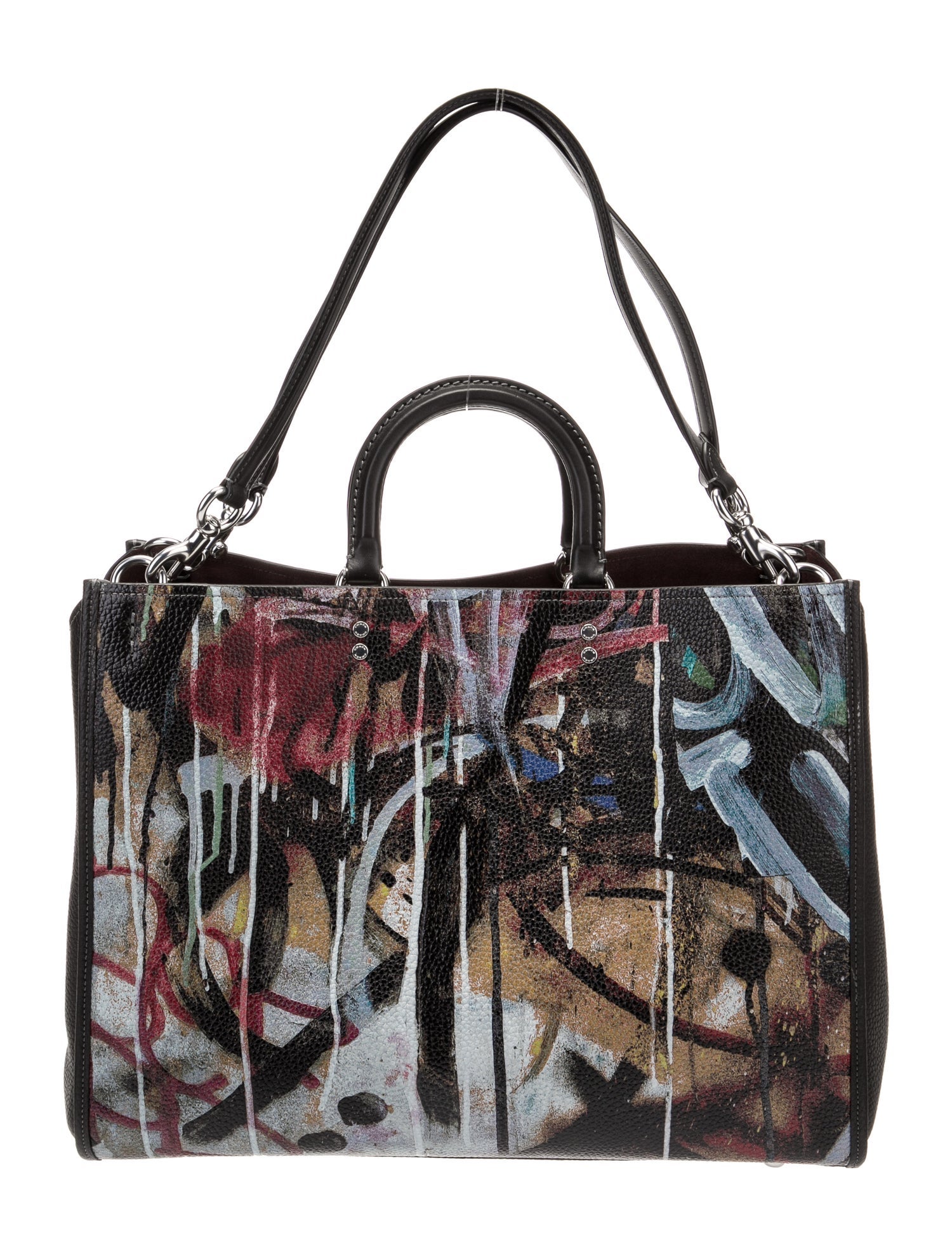 Coach x Mint + Serf Rogue 39 Large Leather Tote Bag w/Tags - Black