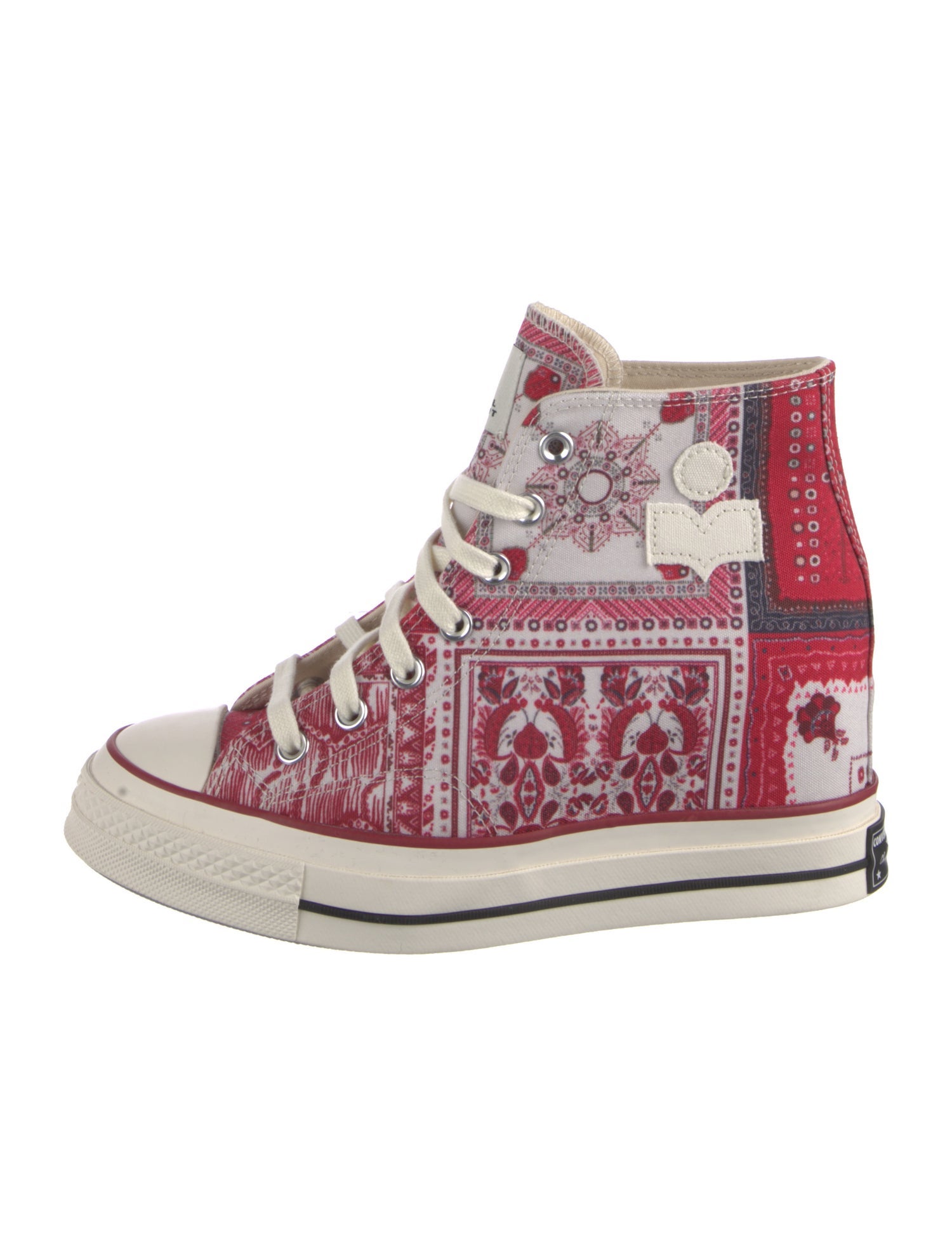 Converse x Isabel Marant Canvas Printed Athletic Sneakers w/ Tags