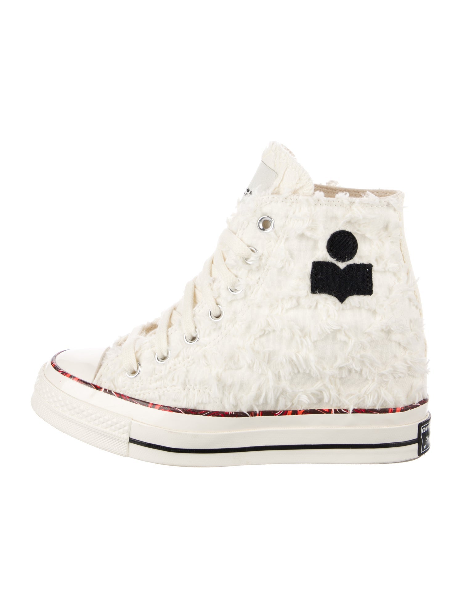 Converse x Isabel Marant Raw-Edge Trim Sneakers