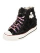 Converse x Isabel Marant Canvas Colorblock Pattern Wedge Sneakers