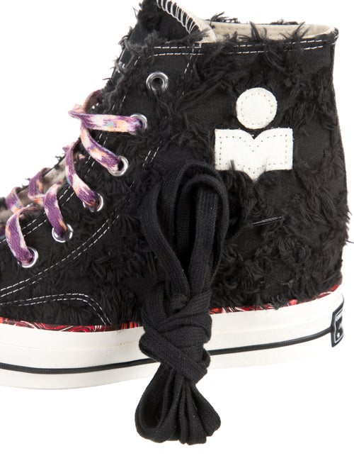 Converse x Isabel Marant Canvas Colorblock Pattern Wedge Sneakers