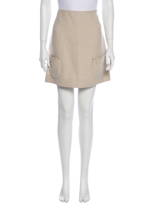 Courrèges Wool Mini Skirt Wool