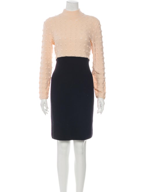 Courrèges Colorblock Pattern Mini Dress