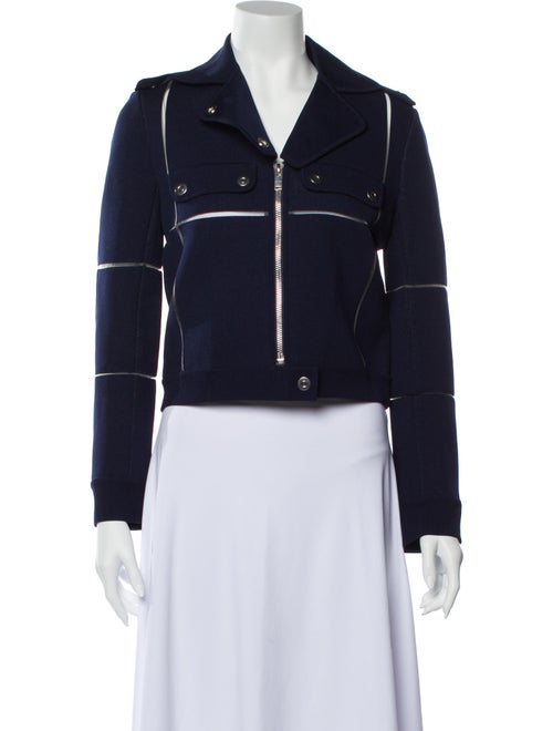 Courrèges Biker Jacket Blue