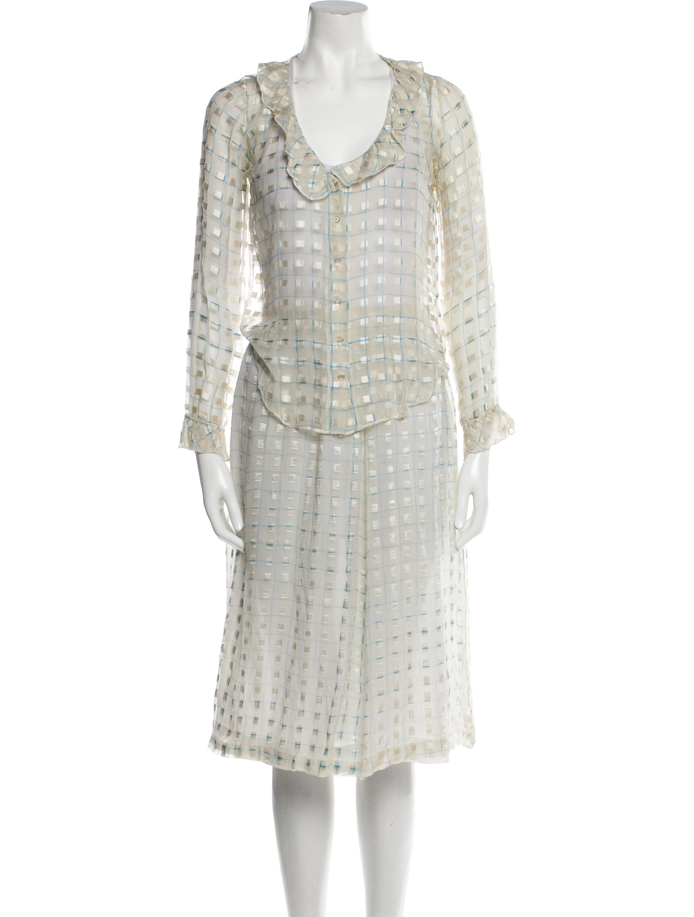 Courrèges Vintage Late 1960's - Early 1970's Skirt Set