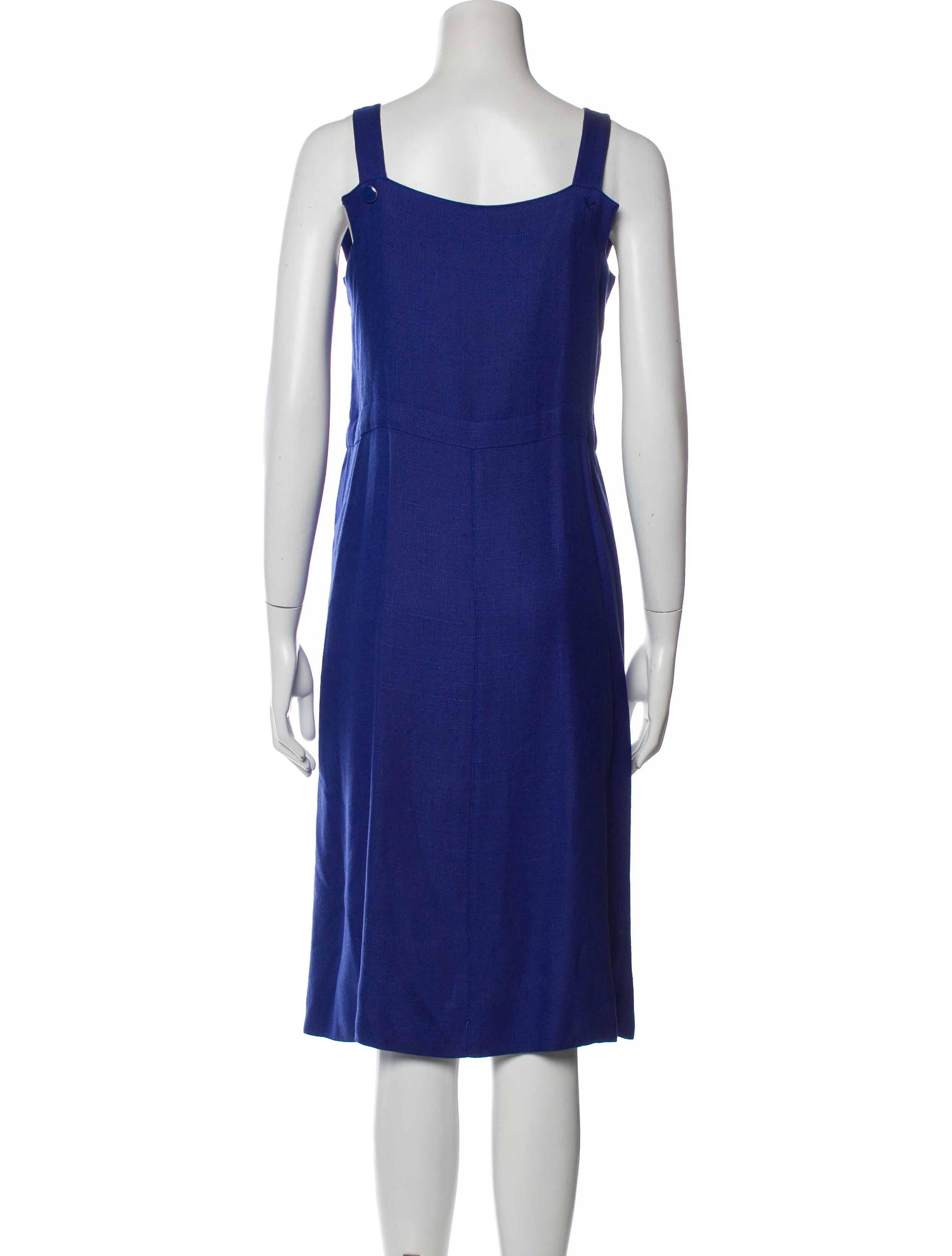 Courrges Vintage Midi Length Dress - Blue Dresses, Clothing - WCOUR24384 |  The RealReal