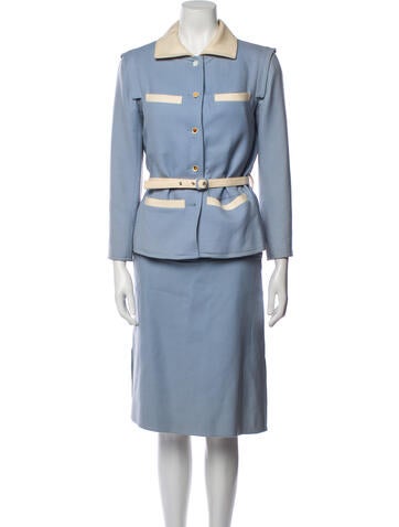 Courrèges Suits and Sets Vintage Late 1970's - Early 1980's Skirt Suit XXS