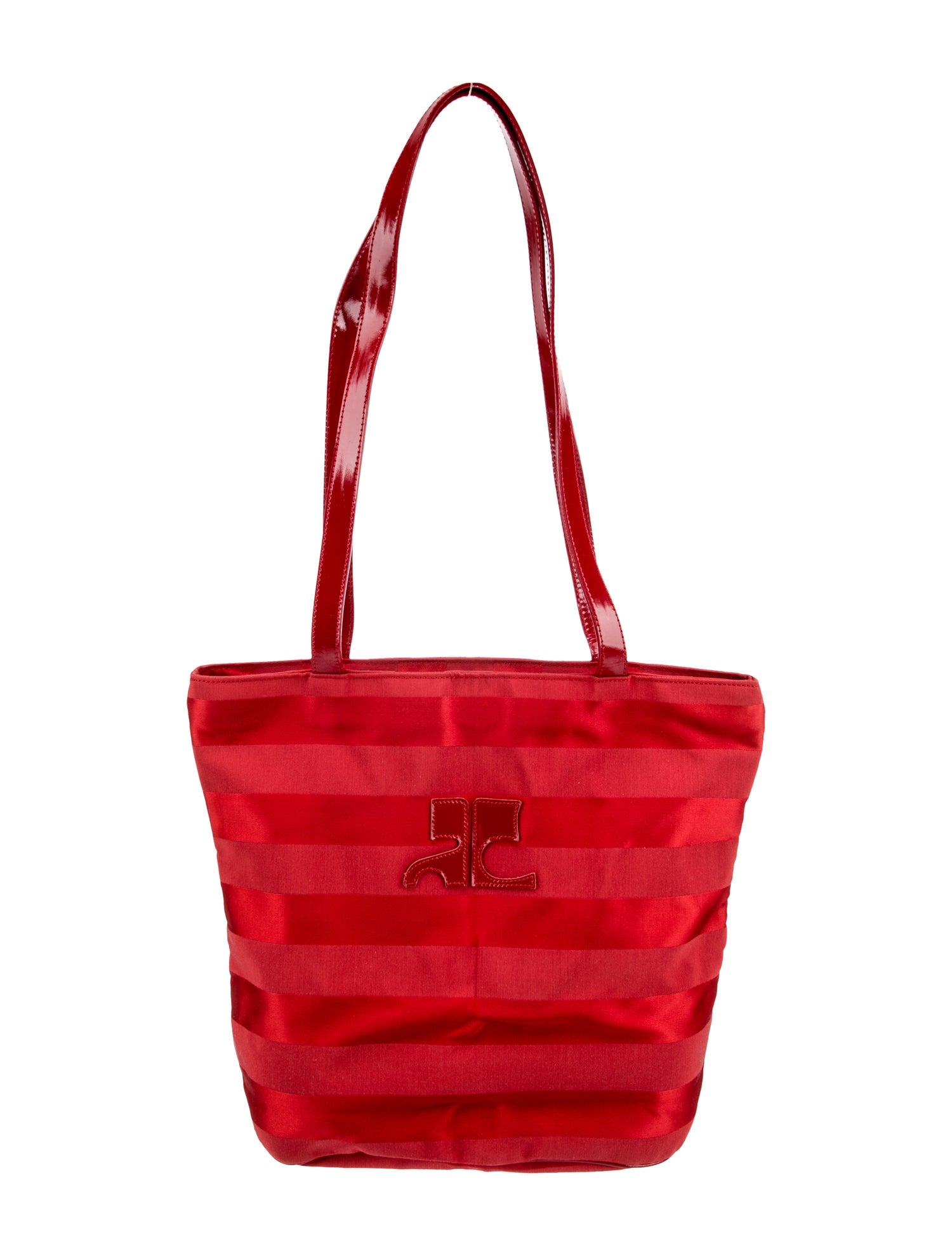 Courrèges Nylon Striped Tote