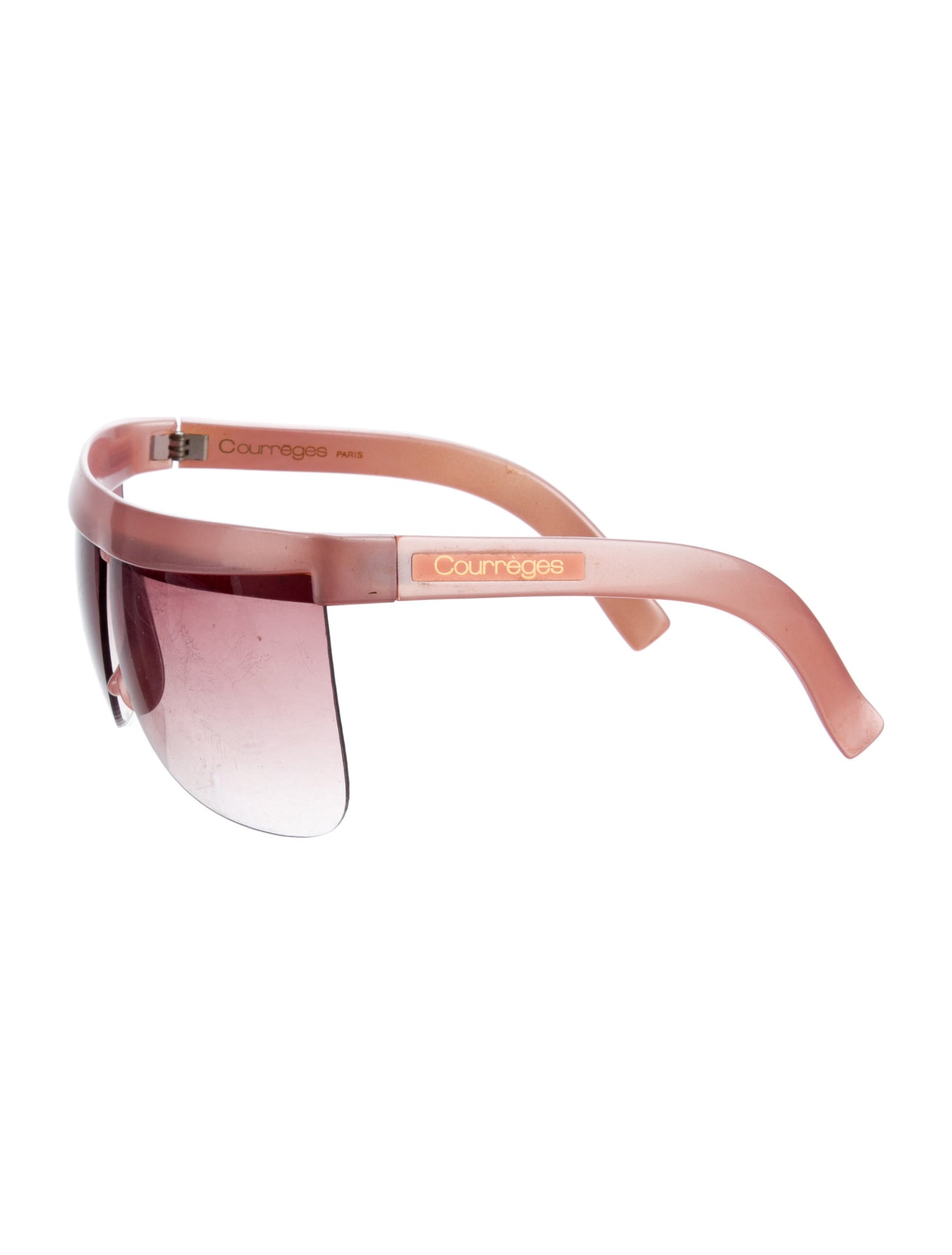 Courrèges Shield Gradient Sunglasses - Pink Sunglasses  display picture 3