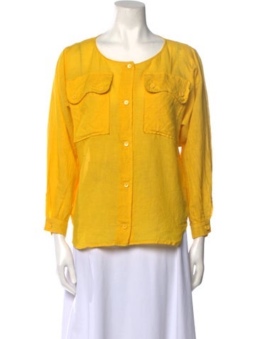 Courrèges Tops Vintage 1970's Button-Up Top XXS