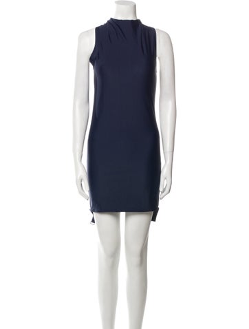 Courrèges Dresses Mock Neck Mini Dress M