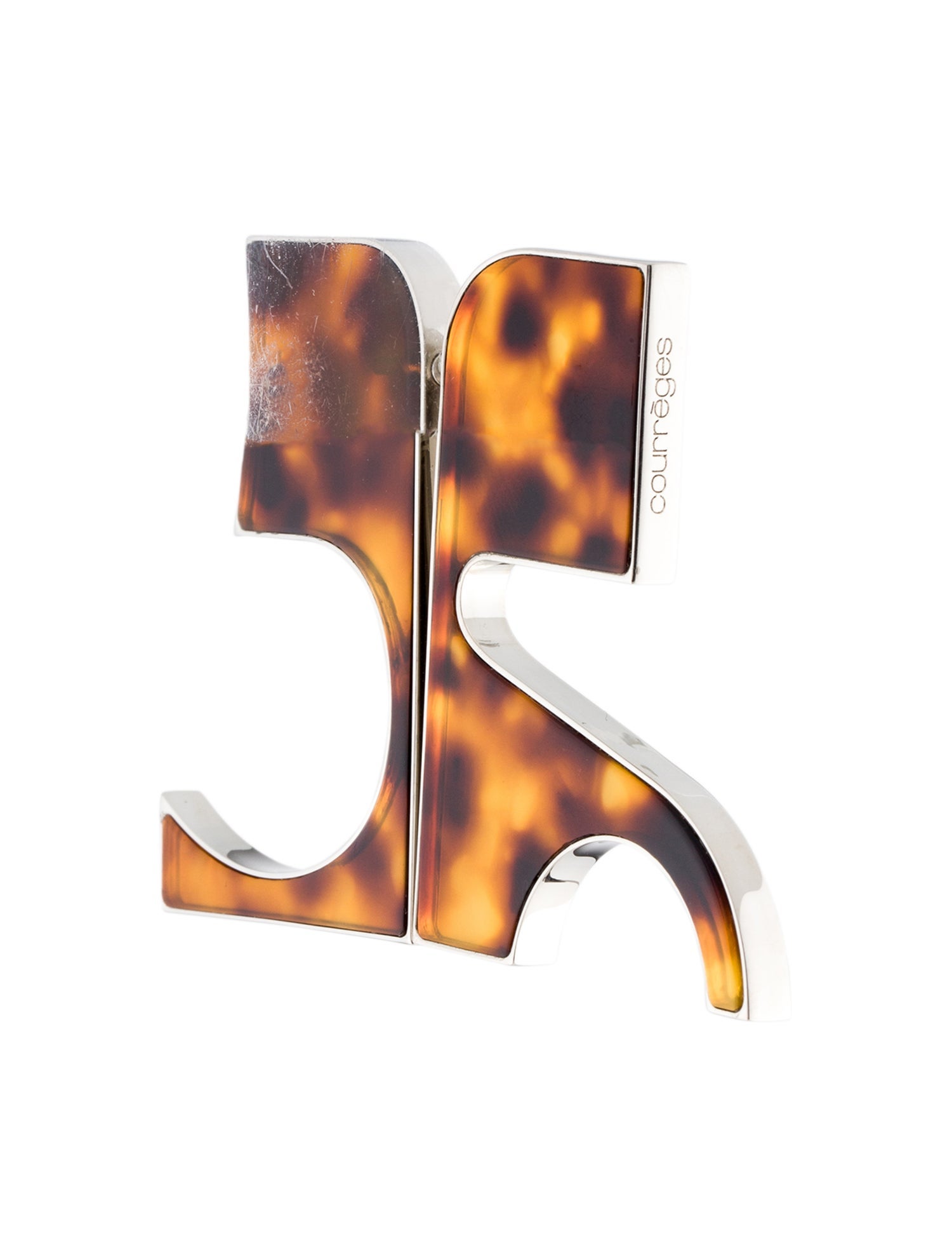 Courrèges Large Logo Single Earring