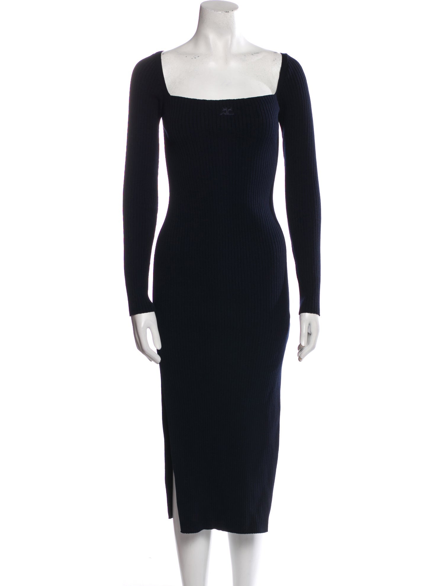 Courrèges Square Neckline Midi Length Dress