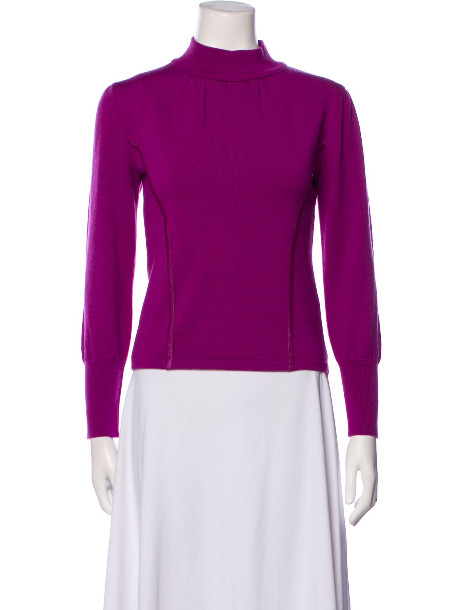 Courrèges Mock Neck Long Sleeve Top