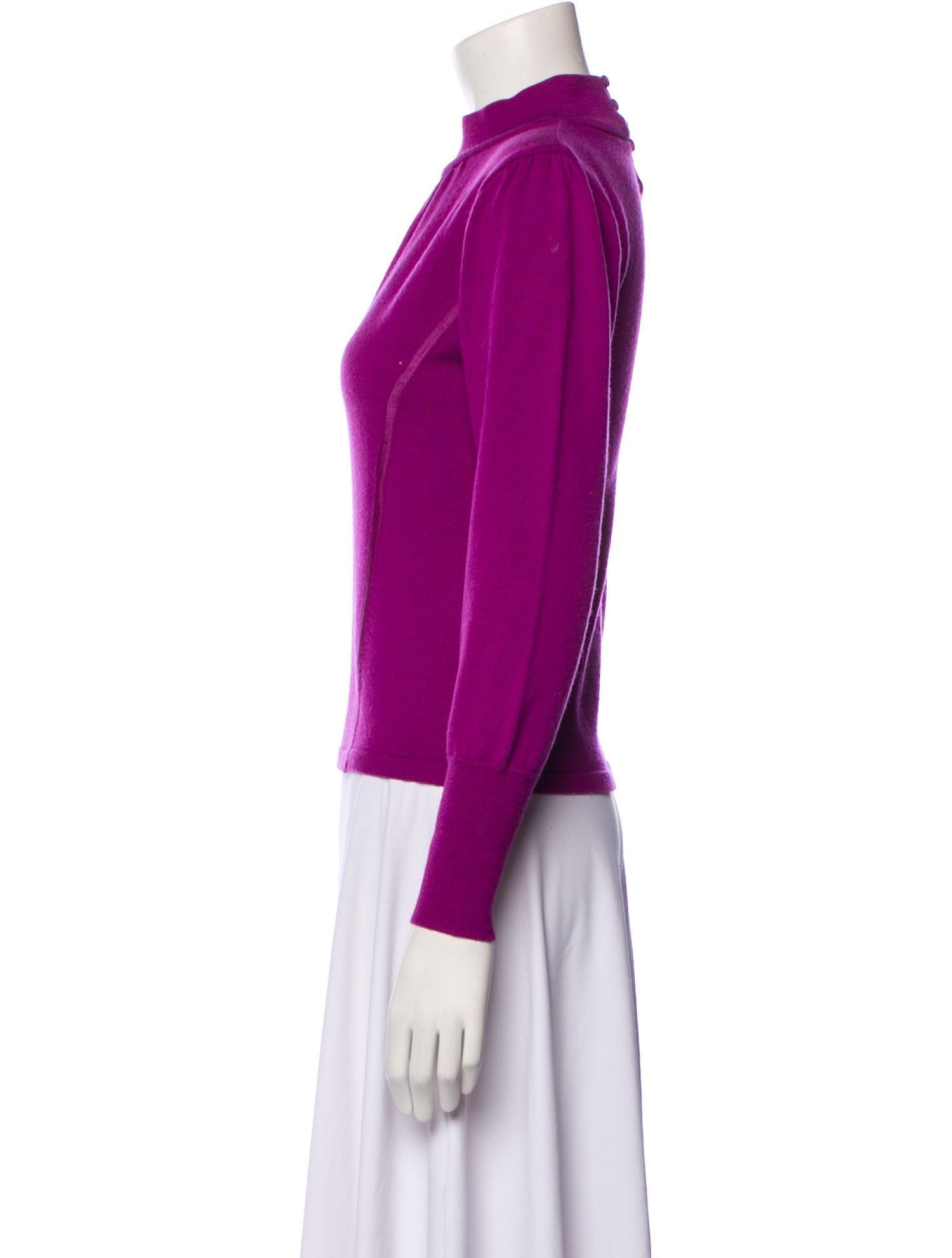 Courrèges Mock Neck Long Sleeve Top