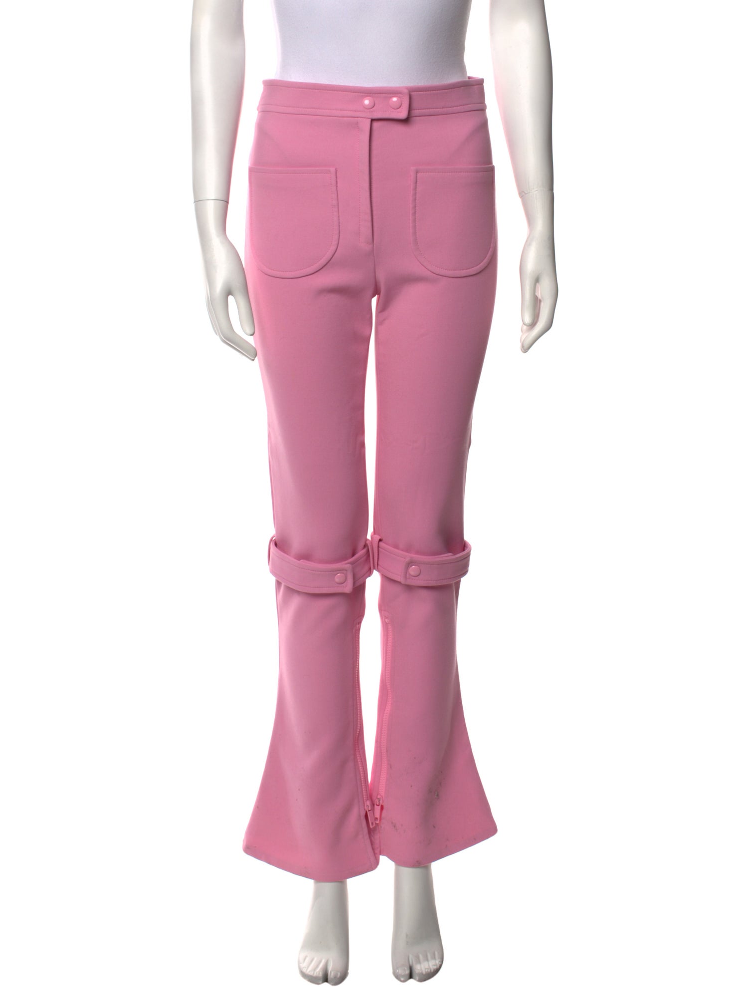 Courrèges Wide Leg Pants - Pink, 10.25