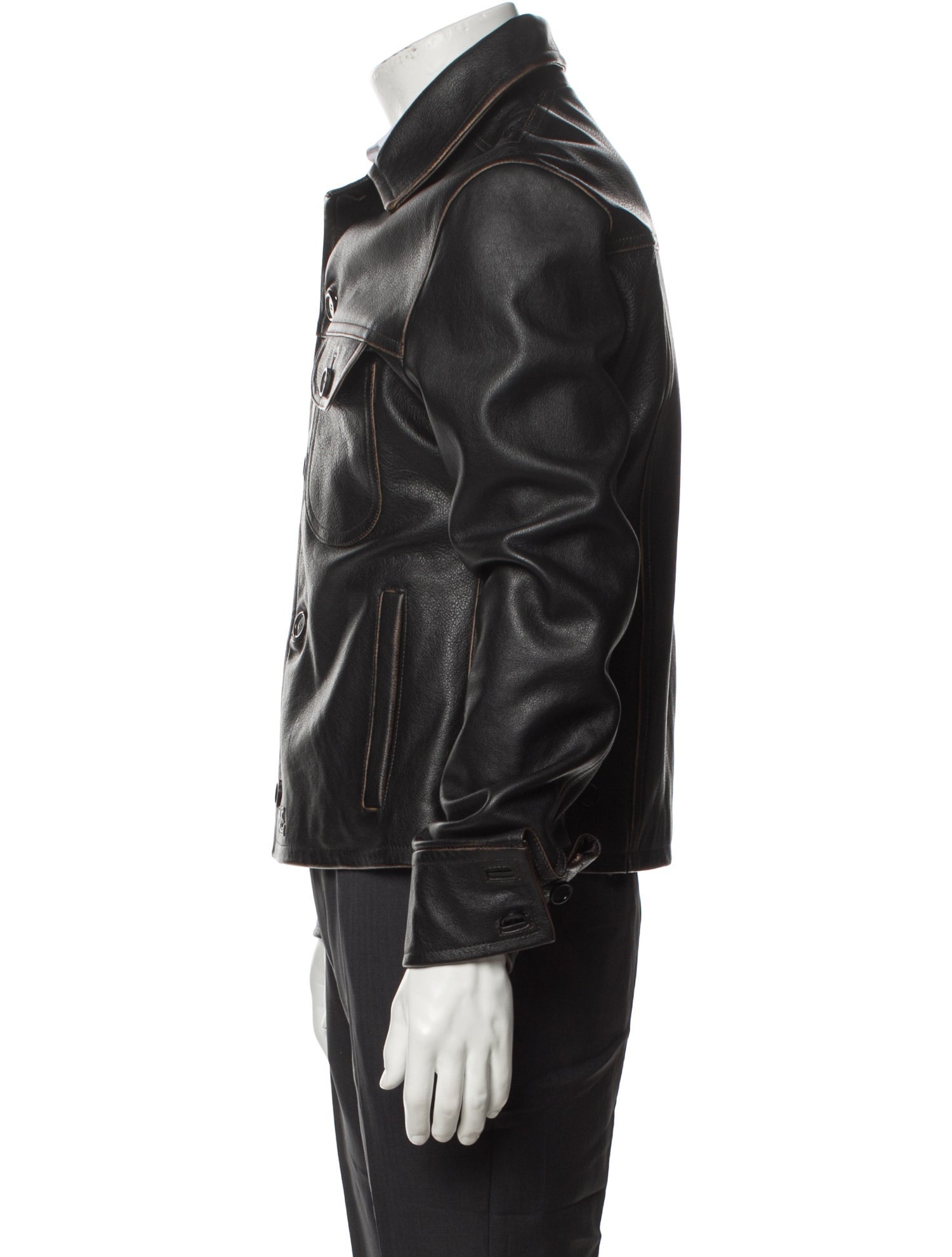 Courrèges Leather Moto Jacket
