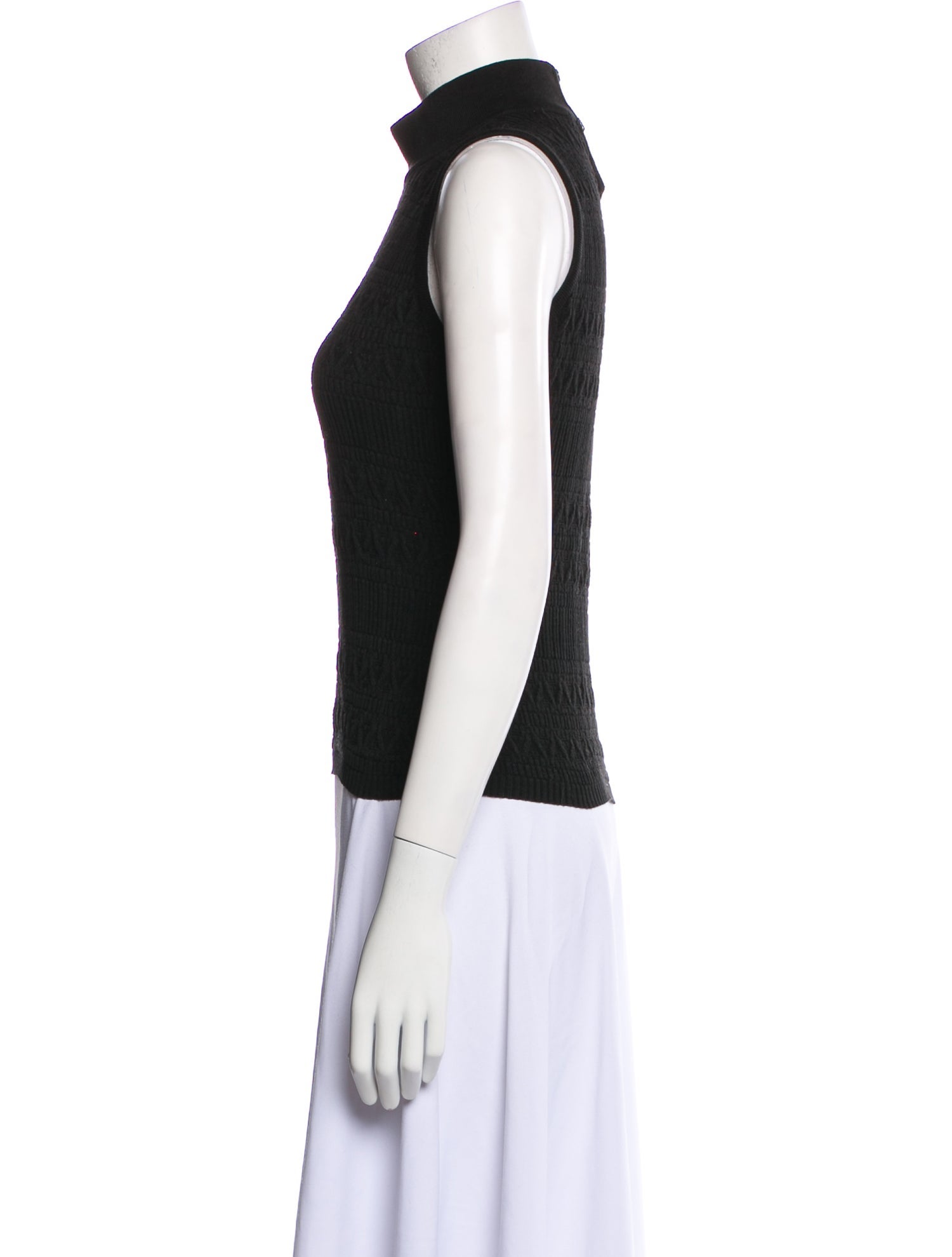 Courrèges Turtleneck Sleeveless Top