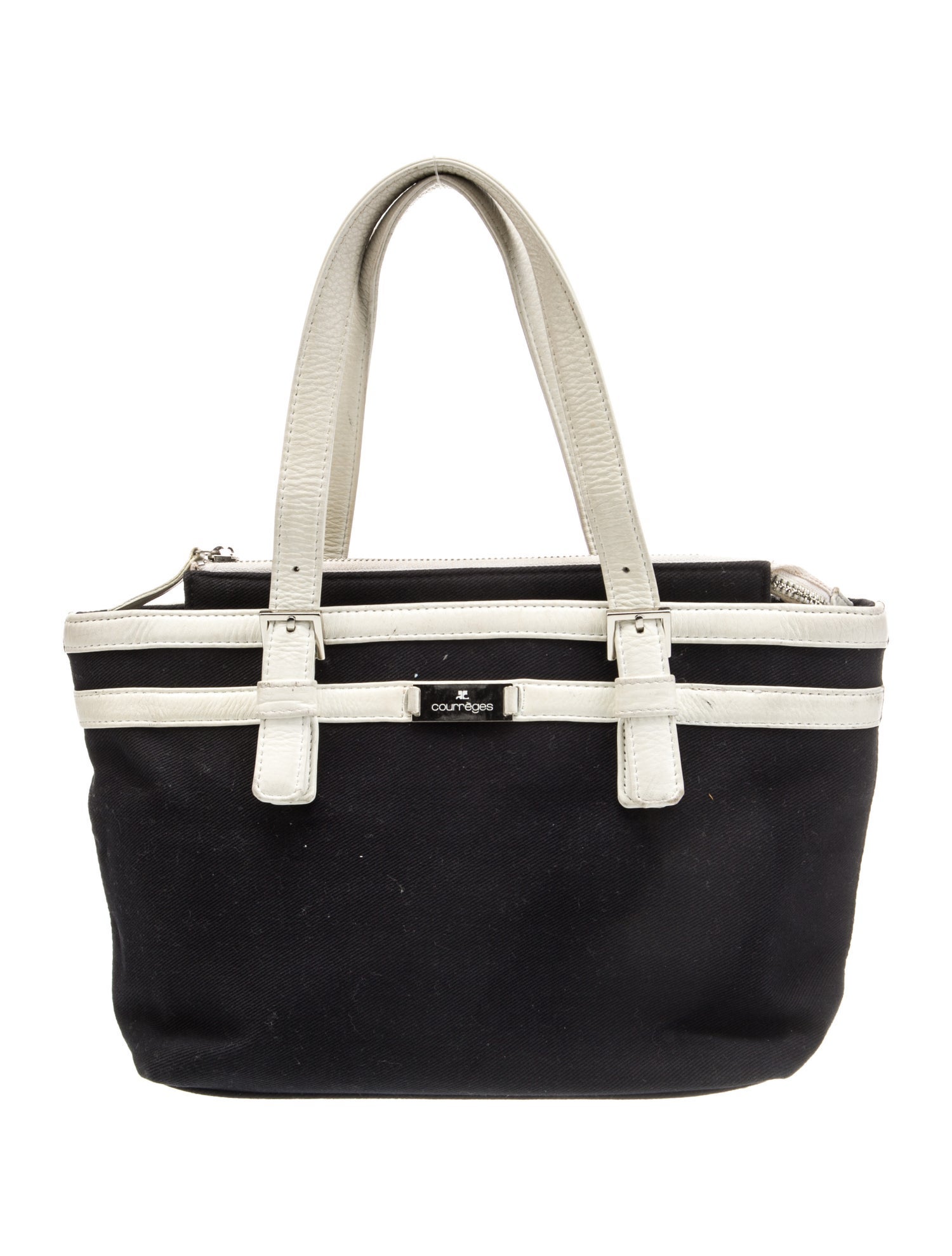 Courrèges Canvas Top Handle Bag