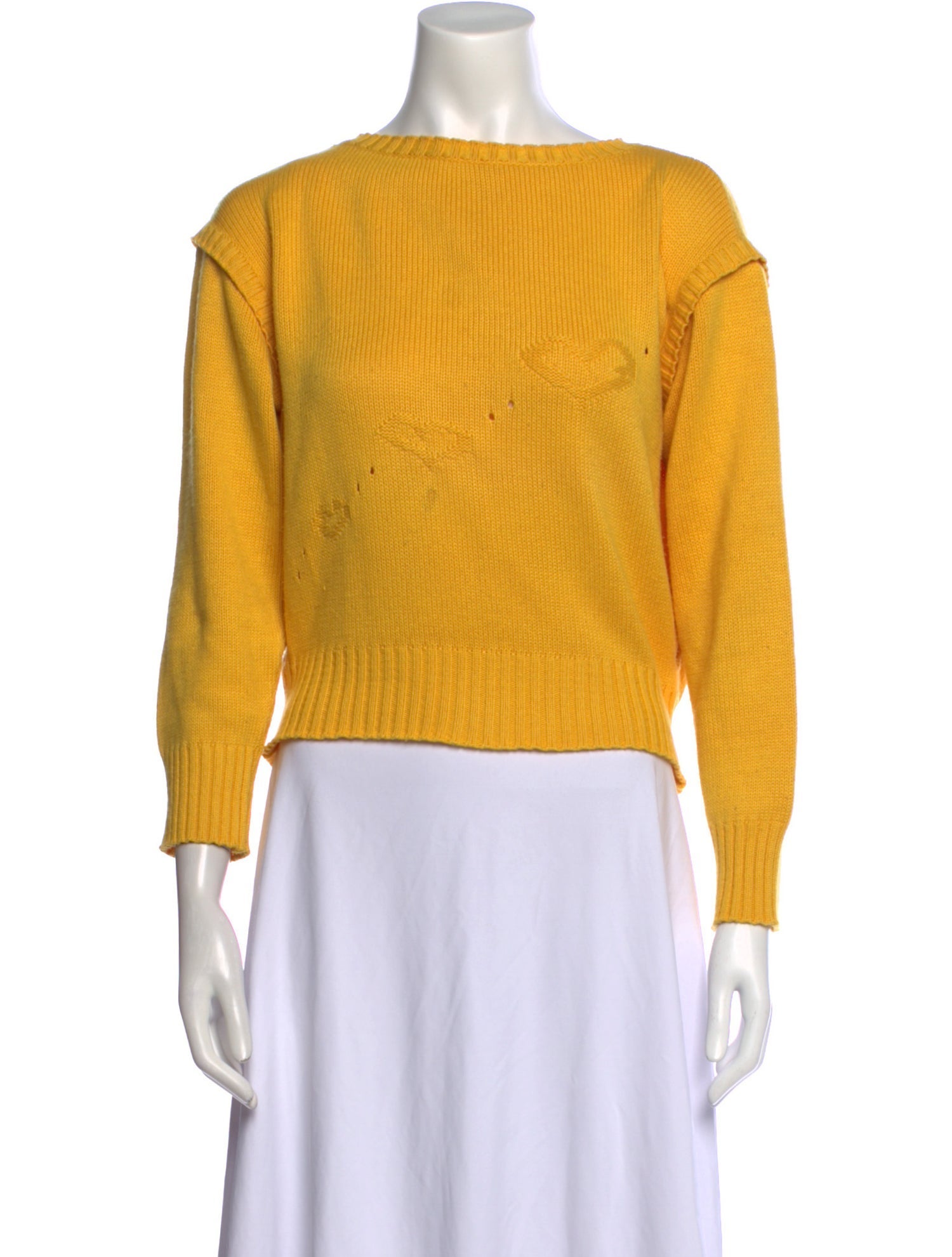 Courrèges Bateau Neckline Sweater