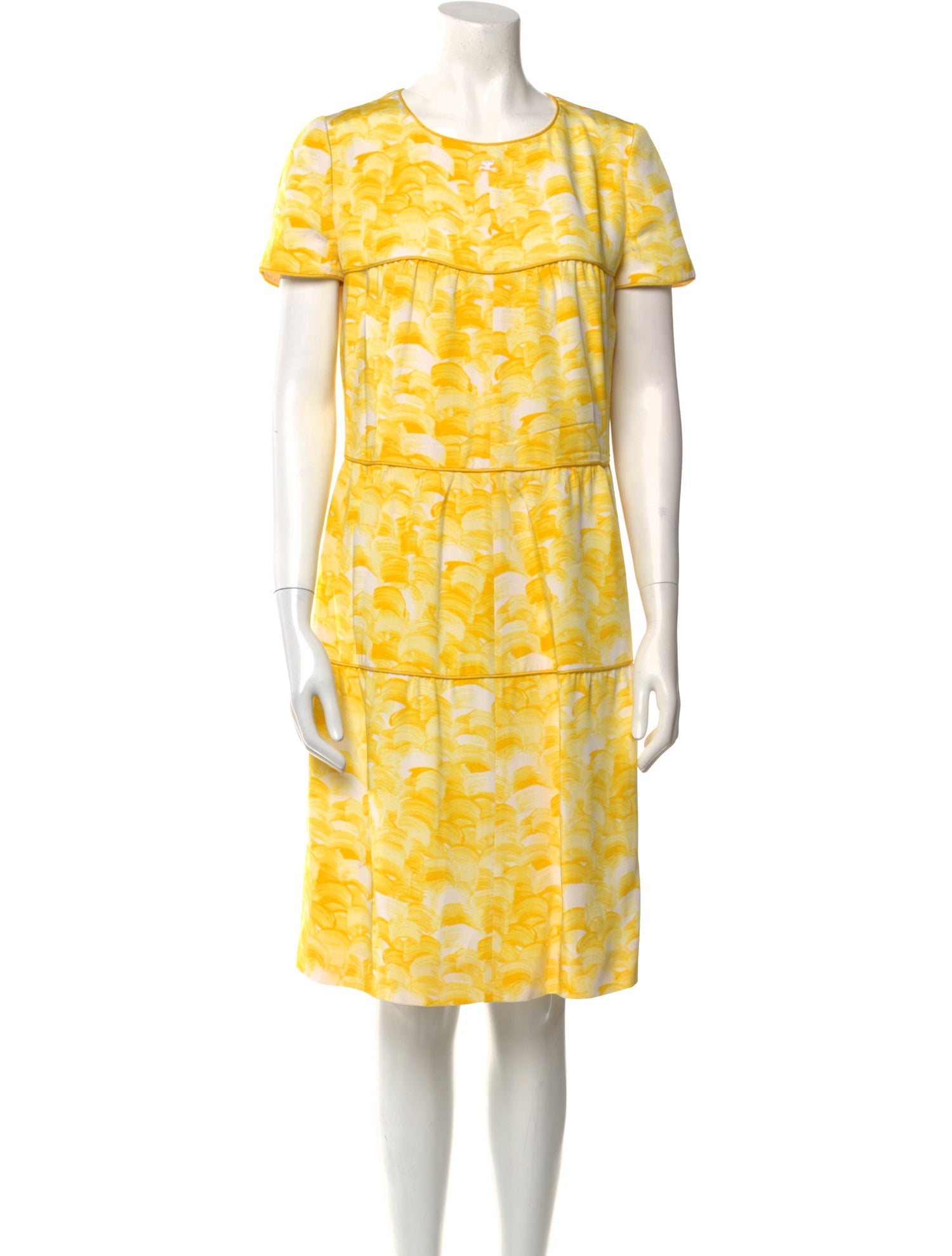 Courrèges Silk Knee-Length Dress